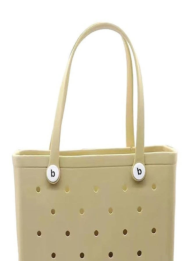 Swejos EVA Silicone Handbag Summer Beach Bag Waterproof Sandproof Outdoor Tote Bag Portable Travel Bag Beach Sports Waterproof Handbag (CR) - Image 4